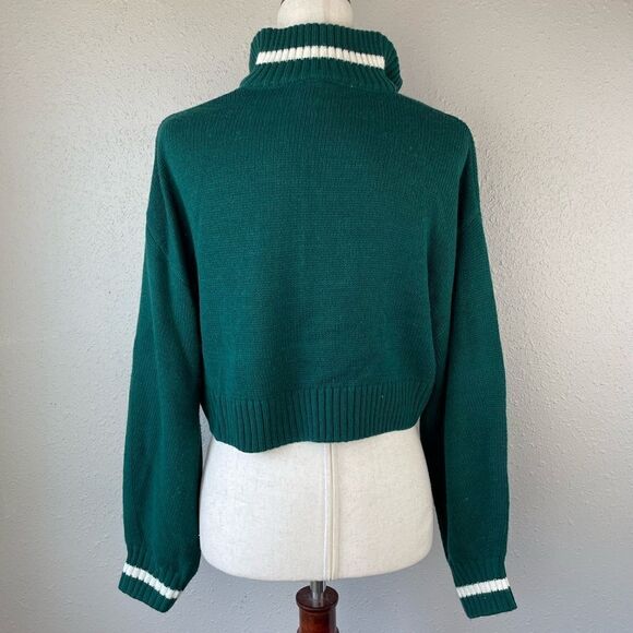 Divided Full Zip Cropped Sweater Jacket Size S EUC - Picture 5 of 8